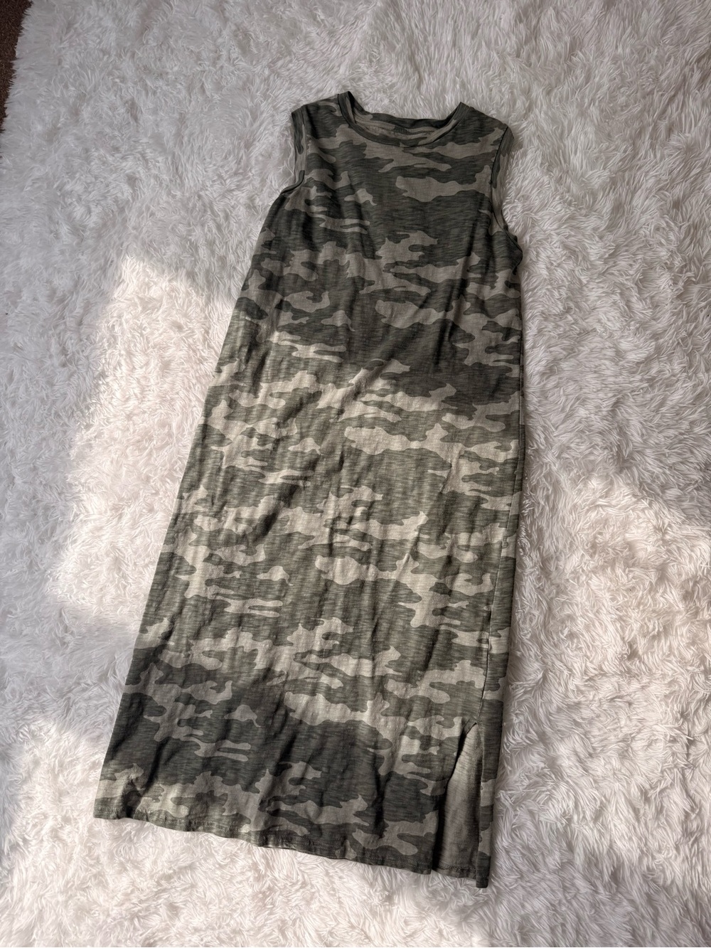 Universal Thread Sleeveless Camo Maxi Dress - Olive